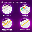 Папка-конверт на молнии, КОМПЛЕКТ 6 штук (А4 – 2 штуки, А5 – 4 штуки), ассорти, ЮНЛАНДИЯ, 229552 - 13