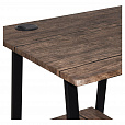 Стол на металлокаркасе BRABIX "LOFT CD-006", 1200х500х730 мм, 2 полки, цвет морёный дуб, 641224 - 6