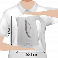 Чайник SONNEN KT-1758, 1,7 л, 2200 Вт, закрытый нагревательный элемент, пластик, белый, 453415 - 14