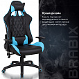 Кресло компьютерное BRABIX "GT Master GM-110", две подушки, экокожа, черное/голубое, 531928 - 19