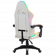 Кресло компьютерное DEFENDER Energy, 2 подушки, RGB подсветка, экокожа, белое, ш/к 24605, 64557 - 4