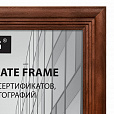 Рамка 21х30 см, дерево, багет 20 мм, BRAUBERG "Business", махагон, акриловый экран, 391293 - 2