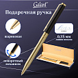 Ручка подарочная шариковая GALANT "ALLUSION", корпус черный/золотой, детали золотистые, узел 0,7 мм, синяя, 143522 - 13