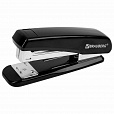 Степлер №24/6, 26/6 BRAUBERG "Classic", до 25 листов, черный, 222546 - 1