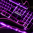 Клавиатура проводная SONNEN KB-7010, USB, 104 клавиши, LED-подсветка, черная, 512653 - 18