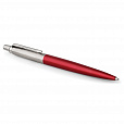 Ручка шариковая PARKER "Jotter Core Kensington Red CT", корпус красный, детали хром, синяя, 1953187 - 4