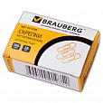 Скрепки 28мм золотистые овальные 100шт Brauberg   - 2