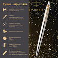 Ручка шариковая PARKER "Jotter Core Stainless Steel GT", корпус серебро, позолота, синяя, 1953182 - 9