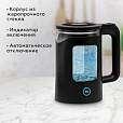 Чайник BQ (БИ-КЬЮ) KT2000G, 1,5 л, 1500 Вт, закрытый нагревательный элемент, стекло, черный, 86196739 - 2
