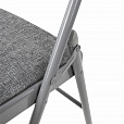 Стул складной BRABIX "Golf Plus CF-003 КОМФОРТ", серый каркас, серая ткань, 532890 - 11