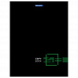 Тетрадь А4, 48 л., BRAUBERG, скоба, клетка, глянцевый лак, "DARK", 404042 - 4