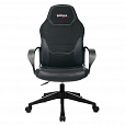Кресло компьютерное BRABIX "Alpha GM-018", ткань/экокожа, черное, 532636, GM-018_532636 - 4