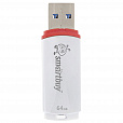 Флеш-диск 64 GB, SMARTBUY Crown, USB 2.0, белый, SB64GBCRW-W - 2