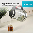 Чайник SCARLETT SC-EK27G88, 1,8 л, 1800 Вт, закрытый нагревательный элемент, стекло, черный - 14