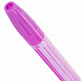Ручка шариковая с грипом BRAUBERG "ULTRA GT NEON", СИНЯЯ, корпус ассорти, линия 0,35 мм, 144054 - 6