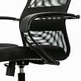 Кресло офисное BRABIX PREMIUM "Stalker EX-608 PL", ткань-сетка/кожзам, черное, 532090 - 10
