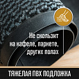 Коврик входной ИЗНОСОСТОЙКИЙ влаговпитывающий 60х90 см, толщина 8 мм, ТАФТИНГ, серый, LAIMA EXPERT, 606883 - 10