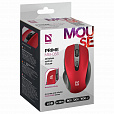 Мышь беспроводная DEFENDER Prime MB-053, USB, 5 кнопок + 1 колесо-кнопка, оптическая, красная, 52052 - 4