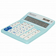 Калькулятор настольный BRAUBERG EXTRA PASTEL-12-LB (206x155 мм), 12 разрядов, двойное питание, ГОЛУБОЙ, 250486 - 12