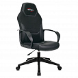 Кресло компьютерное BRABIX "Alpha GM-018", ткань/экокожа, черное, 532636, GM-018_532636 - 1