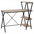 Стол на металлокаркасе BRABIX "LOFT CD-004", 1200х535х1110 мм, 3 полки, цвет дуб натуральный, 641220 - 2