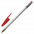 Ручка шариковая STAFF "Basic Budget BP-04", КРАСНАЯ, линия письма 0,5 мм, с штрихкодом, 143870 - 2