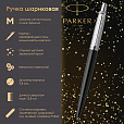 Ручка шариковая PARKER "Jotter Core Bond Street Black CT", корпус черный, детали хром, синяя, 1953184 - 7