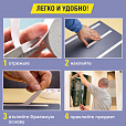 Клейкая двухсторонняя лента 25 мм х 8 м, НА ВСПЕНЕННОЙ ОСНОВЕ, 1 мм, прочная, BRAUBERG, 600487 - 7
