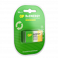 Батарейка аккумуляторная GP ReEnergy Ni-Mh 1 шт Крона (20R8H 9V) 200 mAh, 20R8HRGY-2C, 20R8HRGY-2CRCB1 - 1
