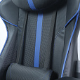 Кресло компьютерное BRABIX "GT Carbon GM-120", две подушки, экокожа, черное/синее, 531930 - 9
