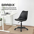 Кресло стул BRABIX "Eames MG-310 PL", пластик черный, экокожа черная, 532927 - 16
