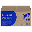 Полотенца бумажные 250 шт., PROtissue (H3) COMFORT, 1-слойные, белые, КОМПЛЕКТ 20 пачек, 22х21 см, V-сложение, С192 - 3