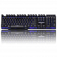 Клавиатура проводная SONNEN KB-7010, USB, 104 клавиши, LED-подсветка, черная, 512653 - 24