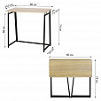 Стол на металлокаркасе BRABIX "LOFT CD-001", 800х440х740 мм, складной, цвет дуб натуральный, 641211 - 6