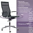 Кресло офисное BRABIX PREMIUM "Net EX-533", хром, сетка, черное, 532546 - 12