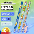 Ручка шариковая с принтом FUNSTER STICK "КОТ-ЭНТУЗИАСТ", СИНЯЯ, SOFT TOUCH покрытие, узел 0,7 мм, линия 0,35 мм, 144398 - 4
