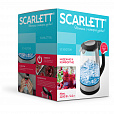 Чайник SCARLETT SC-EK27G19, 2,2 л, 2200 Вт, закрытый нагревательный элемент, стекло, черный - 7