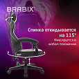 Кресло компьютерное BRABIX "Shooter GM-123", 2 подушки, экокожа, черное/белое, 533191 - 12