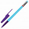 Ручка шариковая BRAUBERG "Офисная" NEON COLOR, СИНЯЯ, корпус ассорти, пишущий узел 1 мм, линия письма 0,5 мм, 144200 - 8