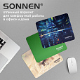 Коврик для мыши SONNEN "GREEN", резина + ткань, 220х180х3 мм, 513305 - 11