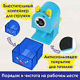 Точилка механическая ПИФАГОР "Монстрик", корпус голубой, для чернографитных и цветных карандашей, 229715 - 11