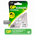 Батарейки КОМПЛЕКТ 4 шт., GP Alkaline, A76 (G13, LR44), алкалиновая, блистер, A76-С10, A76F-2CRU4 - 2