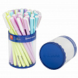 Ручка шариковая BRAUBERG SOFT TOUCH STICK "PASTEL" СИНЯЯ, мягкое покрытие, корпус ассорти, узел 0,7 мм, 143698 - 12