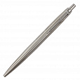 Ручка шариковая PARKER "Jotter XL Monochrome Stainless Steel CT", корпус серебристый, сталь, синяя,2122756 - 3