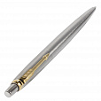 Ручка шариковая PARKER "Jotter Core Stainless Steel GT", корпус серебро, позолота, синяя, 1953182 - 2