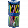 Ручка шариковая BRAUBERG SOFT TOUCH GRIP "GRADE NEON", СИНЯЯ, мягкое покрытие, ассорти, узел 0,7 мм, 143710 - 13