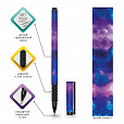 Ручка шариковая BRAUBERG SOFT TOUCH GRIP "SPACE", СИНЯЯ, мягкое покрытие, узел 0,7 мм, 143714 - 10