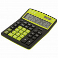Калькулятор настольный BRAUBERG EXTRA COLOR-12-BKLG (206x155 мм), 12 разрядов, двойное питание, ЧЕРНО-САЛАТОВЫЙ, 250477 - 12