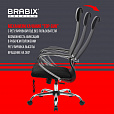 Кресло BRABIX PREMIUM "Ultimate EX-800" хром, плотная двойная сетка Х2, черное, 532911 - 21