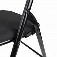 Стул складной BRABIX "Golf CF-007", чёрный каркас, чёрная ткань, 532892 - 8